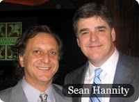Evan Sayet poses with Sean Hannity