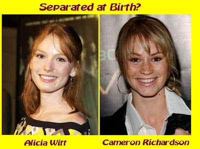 Alicia Witt and Cameron Richardson appear separated at birth