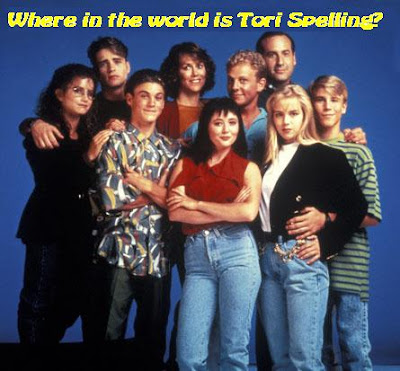 Tori Spelling is conspicuously absent from the original cast of Beverly Hills 90210