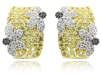 Flower Sapphire Earrings