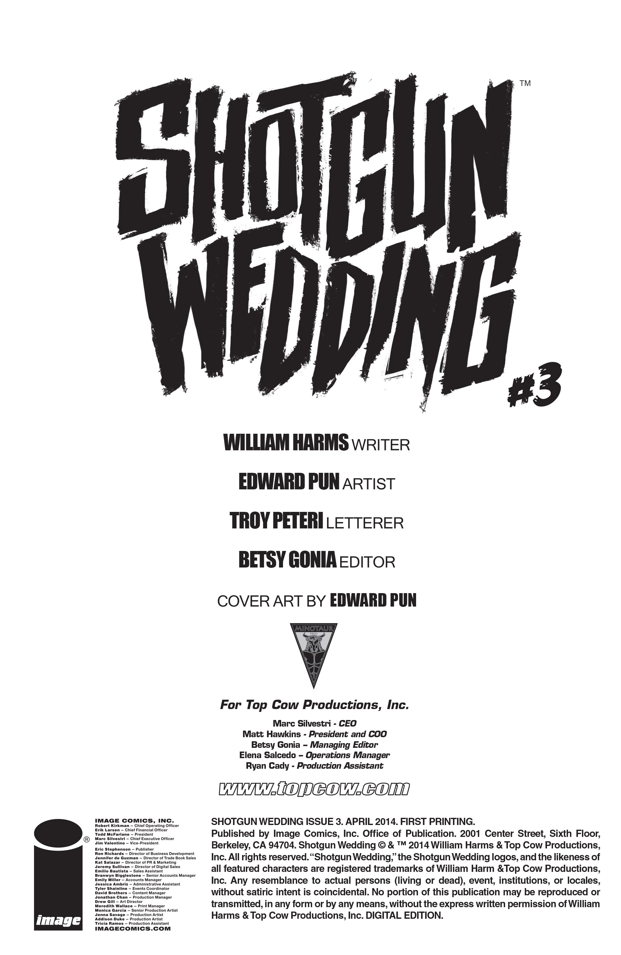 Read online Shotgun Wedding comic -  Issue #3 - 2