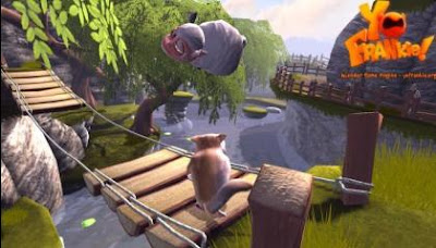 Imagem do jogo Yo Frankie! - Detone com as ovelhas e outros animais do bosque.