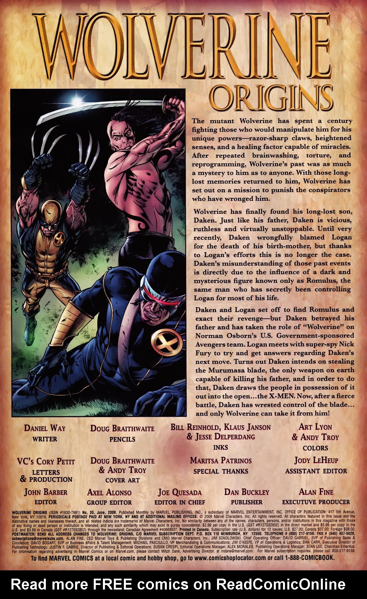 Read online Wolverine: Origins comic -  Issue #35 - 2