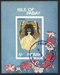 1969年Isle of Pabay（スコットランド）　ペキニーズの切手シート