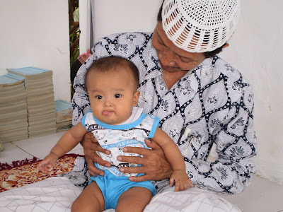 Farzan Esfandiar with KH Afif Thoha Sumbergayam Pamekasan Madura