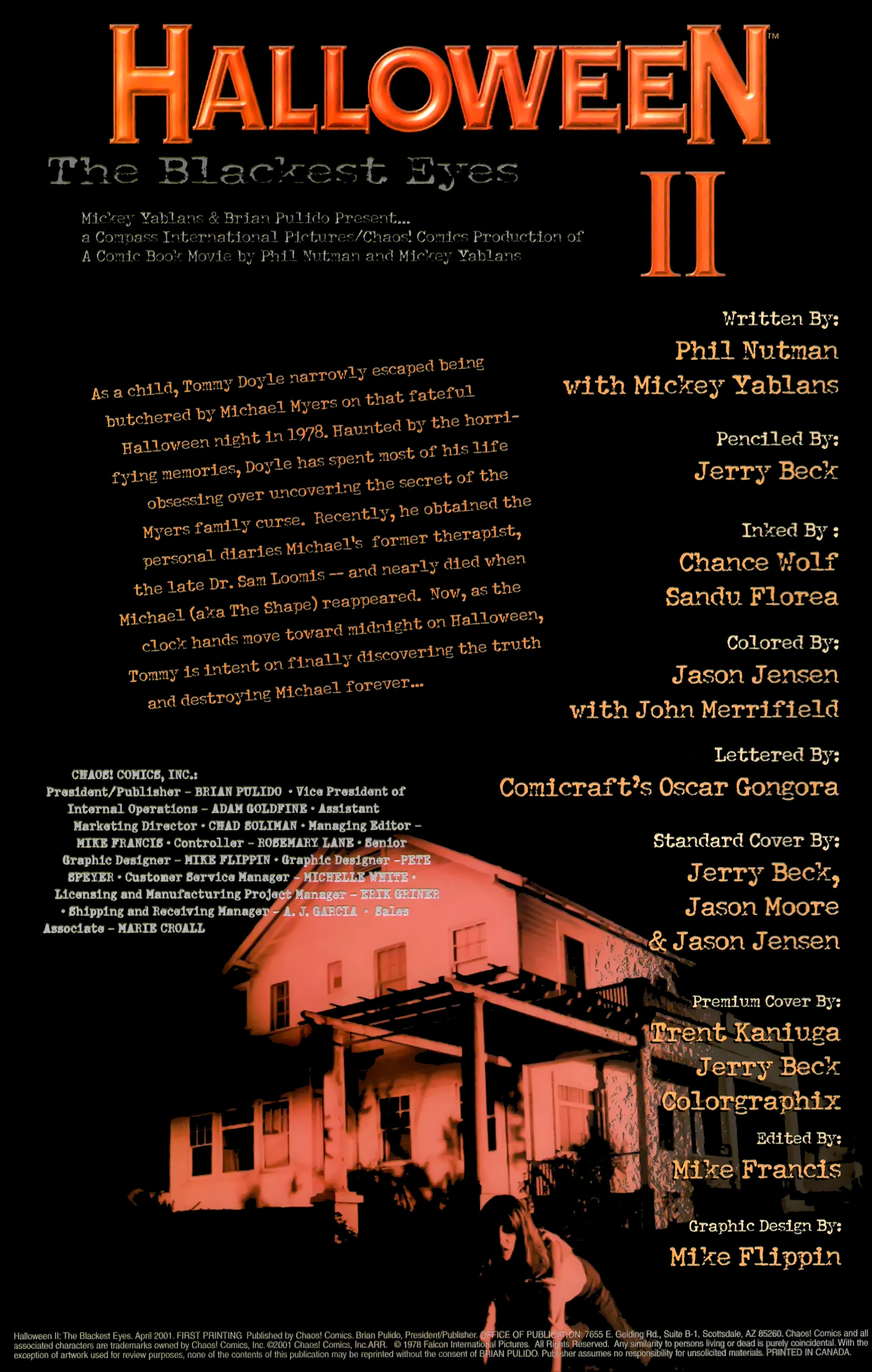 Read online Halloween II: The Blackest Eyes comic -  Issue # Full - 2