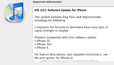 iOS 4.0.1 Software Update