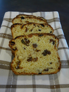 recettes entrees Cake chèvre, raisins et noix de Franck