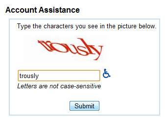 Account Assistance