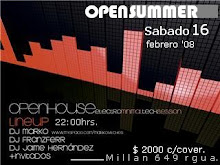 OPENSUMMER fiesta electronica!. sab.16/ 22:hrs/ Promo: lista de invitados: info.openhouse@gmail.co