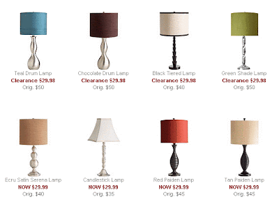 The Estate of Things chooses $30 lamps at Pier One Imports