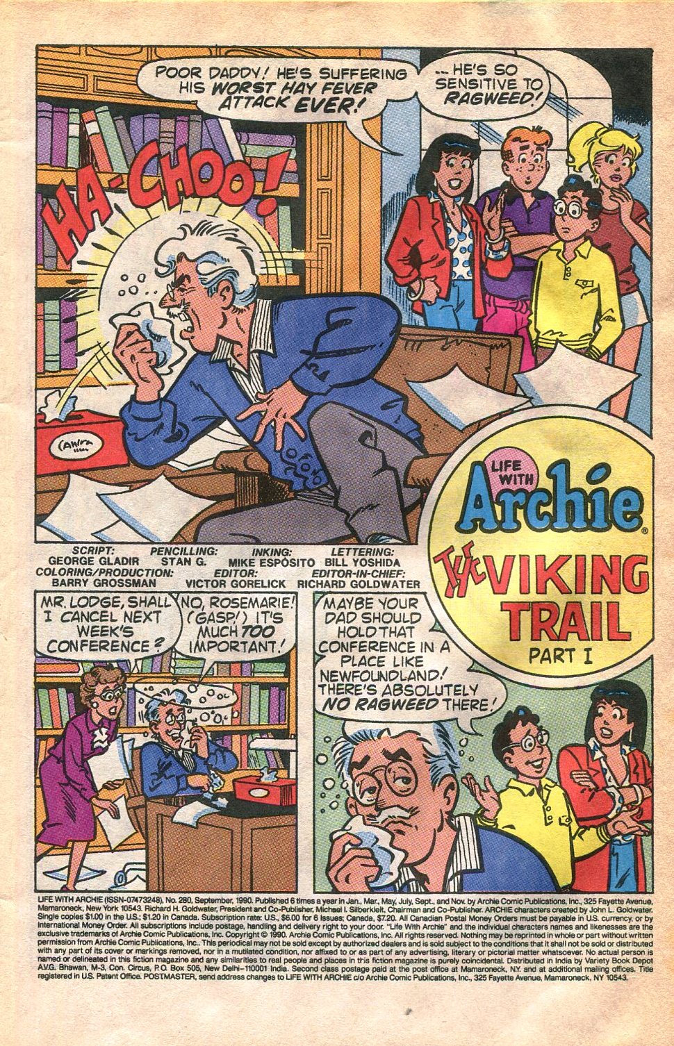 Read online Life With Archie (1958) comic -  Issue #280 - 3