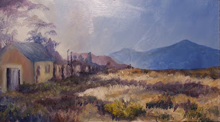 Late afternoon at Matroosberg - oil painting by Stephen Scott