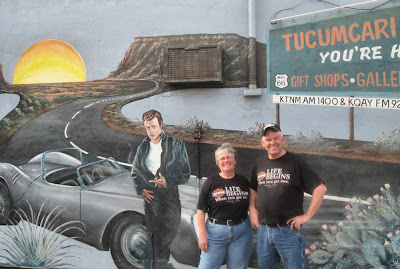 James Dean Mural Blue Swallow, Me and Tim 