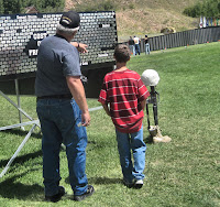 A veteran teaches his grandson