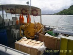 Damaged pump on board the Lady Jacqueline