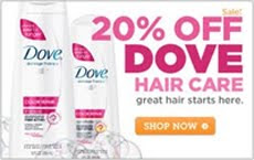 20% Off Dove Hair Care