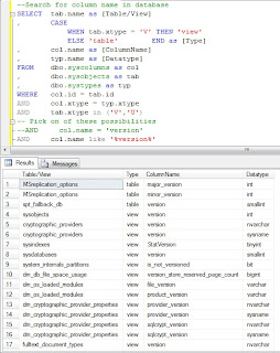 Microsoft SQL Server Integration Services: Search for ColumnName