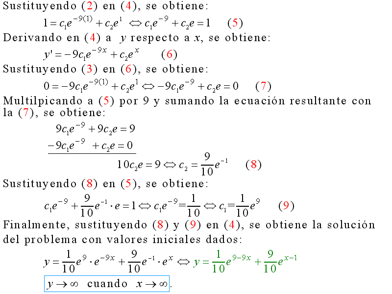 Cálculo21: Solución particular de una ecuación diferencial homogénea