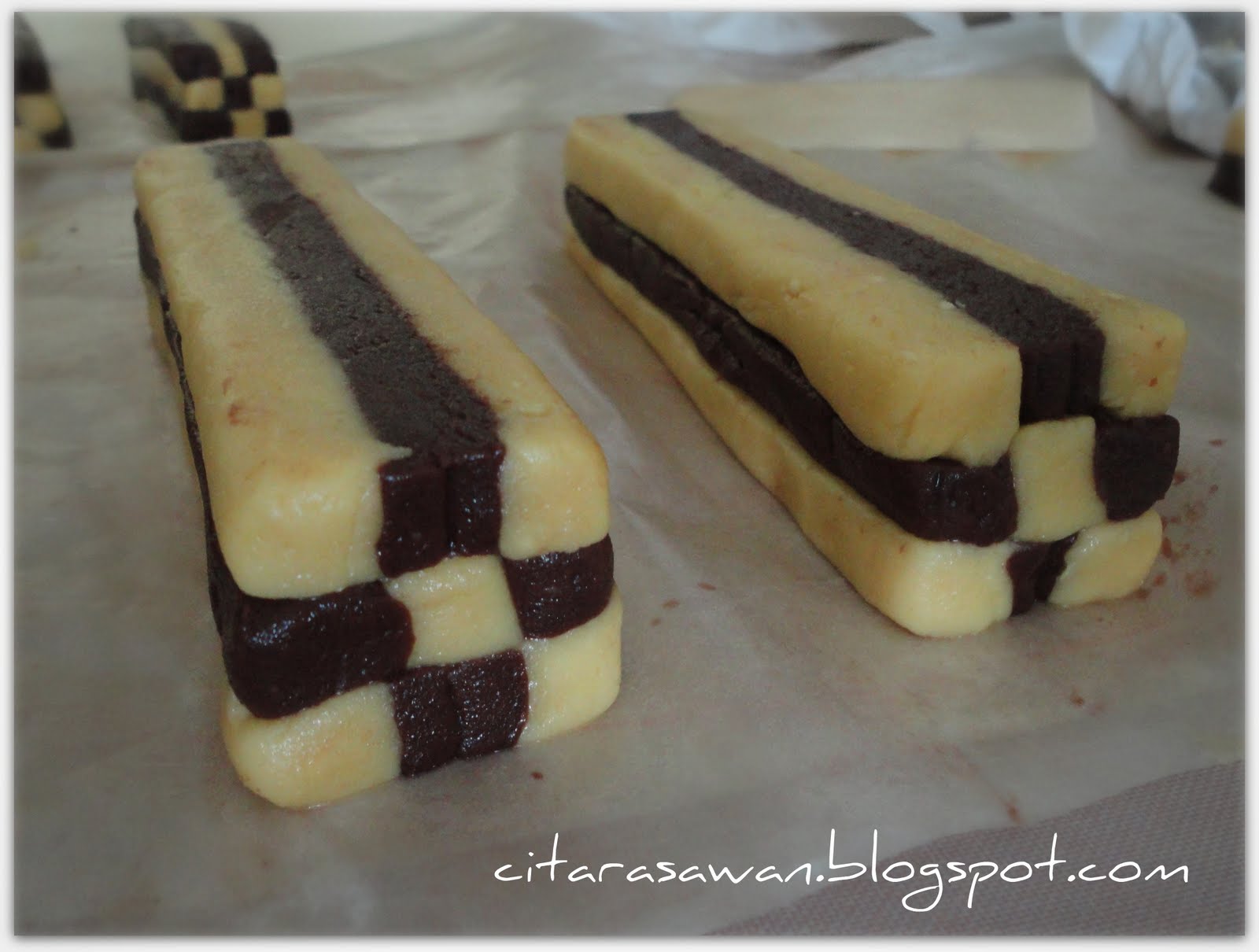 Biskut Dam Step By Step Checkeredboard Cookies Resepi