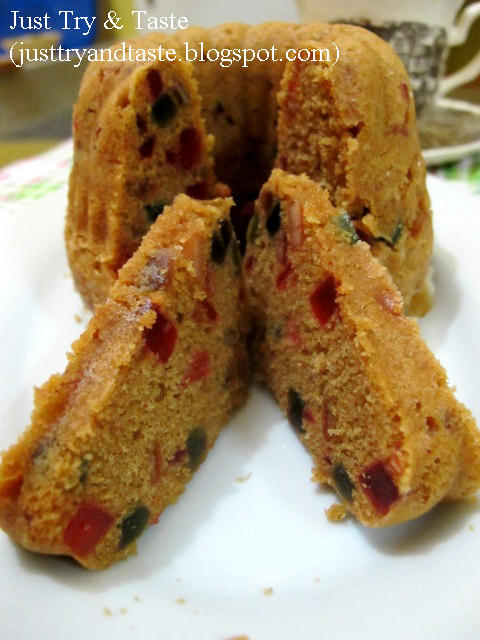 Resep Cake Buah Kukus (Steamed Fruitcake) JTT