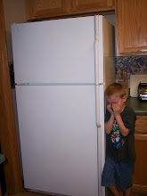 Joseph having to say "goodbye" to the old fridge back in Feb.