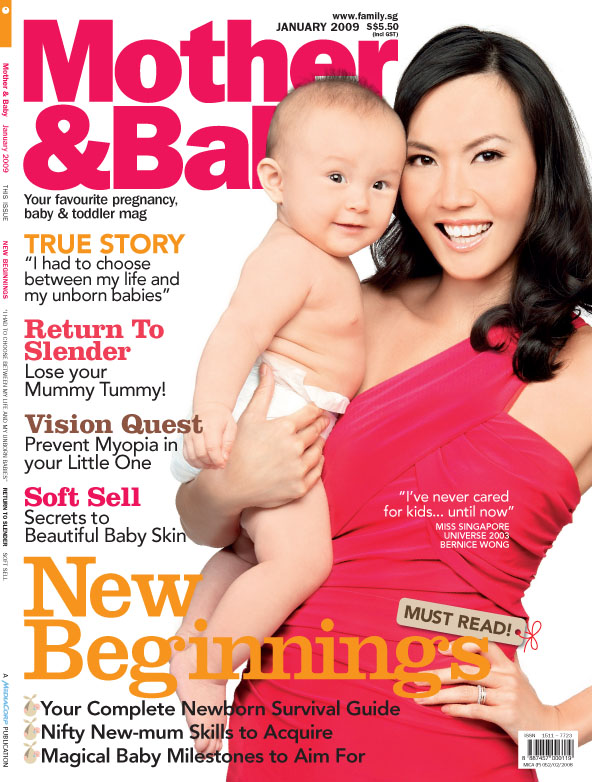 vivien ng's portfolio Mother & Baby magazine front covers