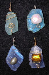 beach glass pendant