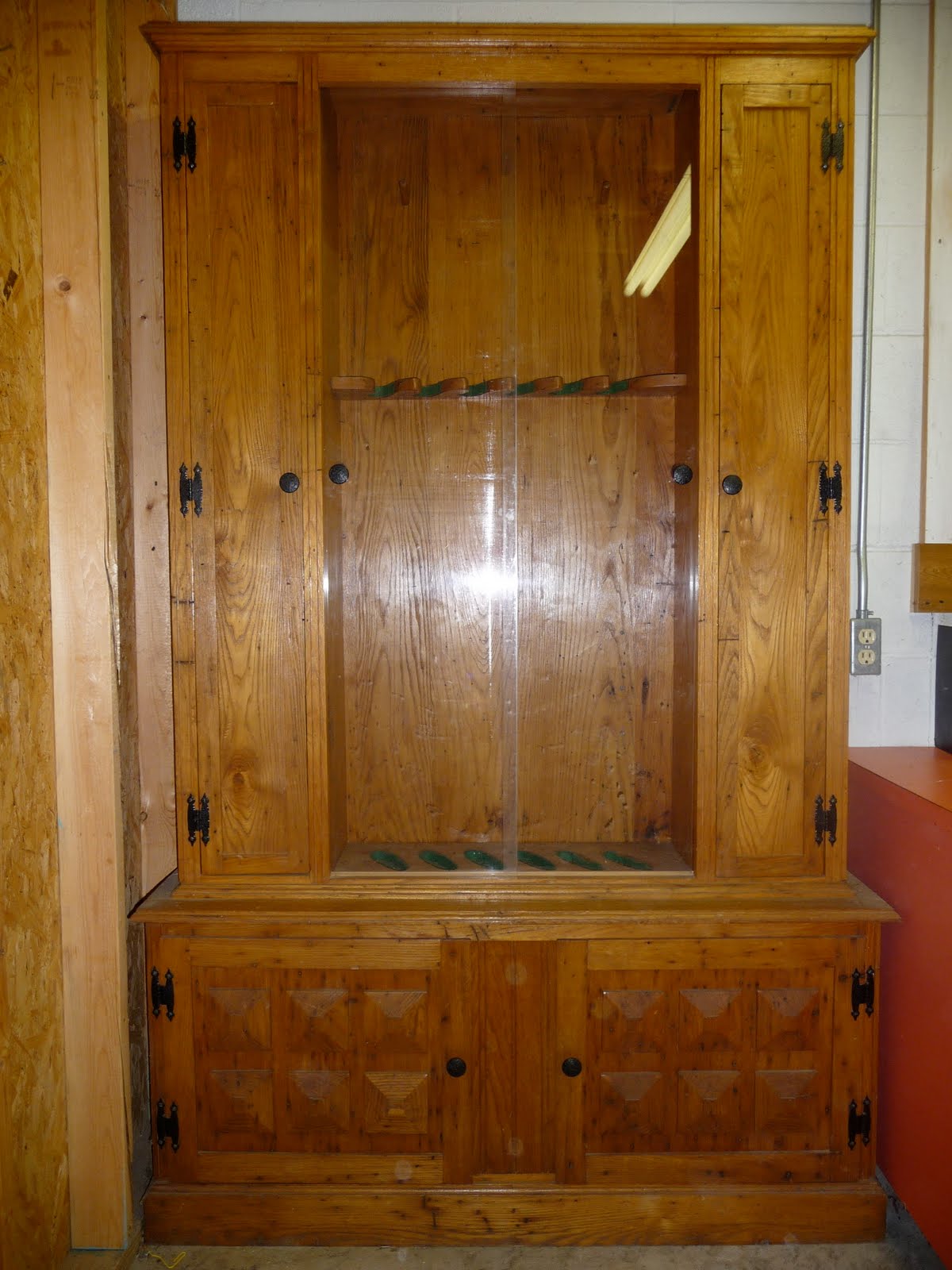 gun cabinet plans woodworking