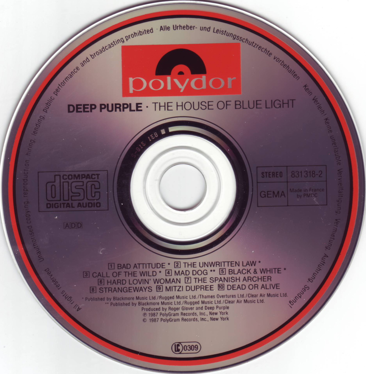 Купить дип перпл. Deep Purple the House of Blue Light 1987. Deep Purple 1986. Deep Purple 1987 the House of Blue Light CD. Deep Purple 1987 обложка.