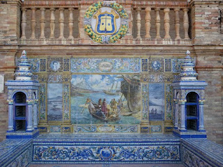 Plaza de España, Sevilla - Azulejo de Canarias