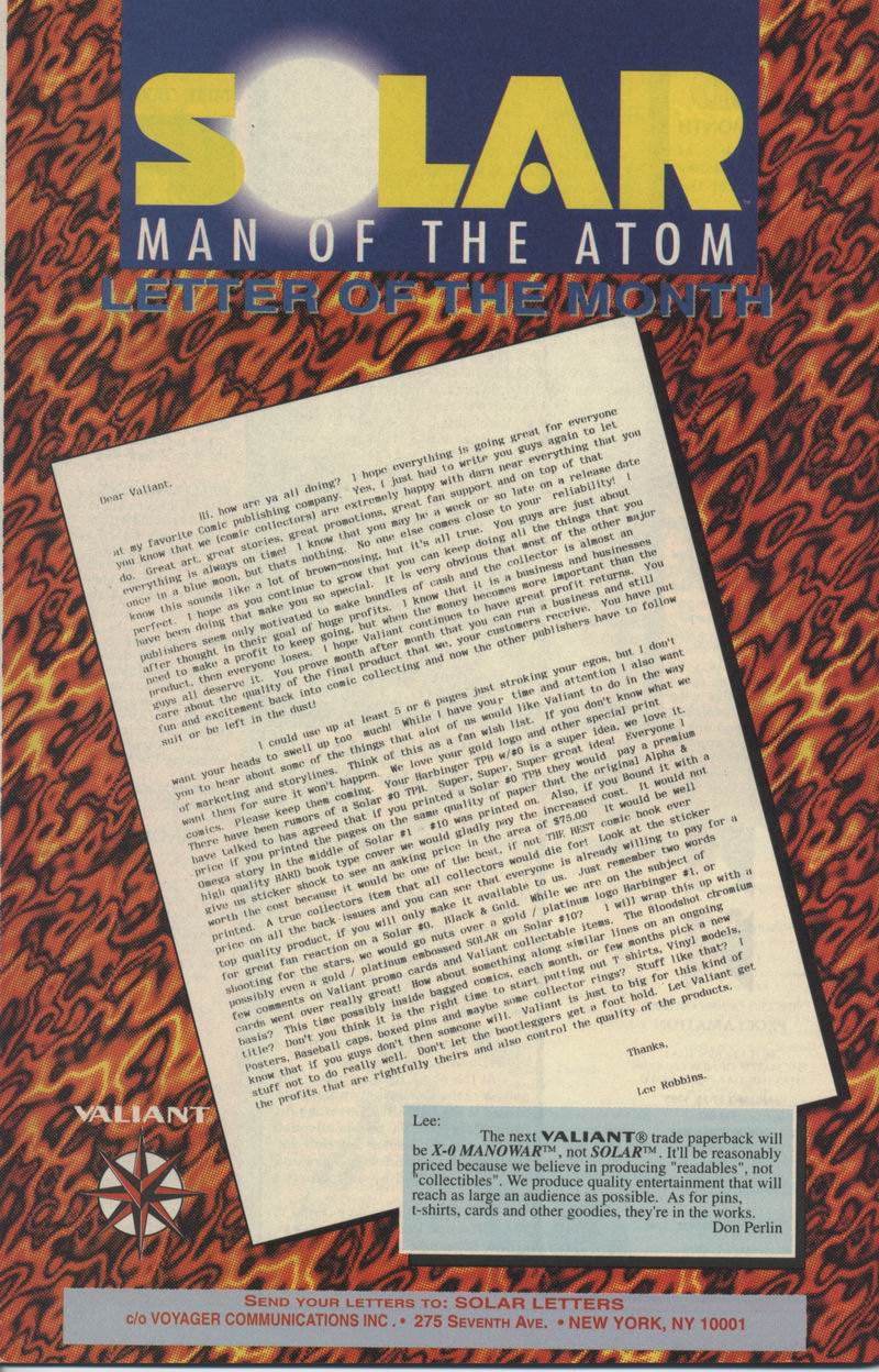 Read online Solar, Man of the Atom comic -  Issue #21 - 23
