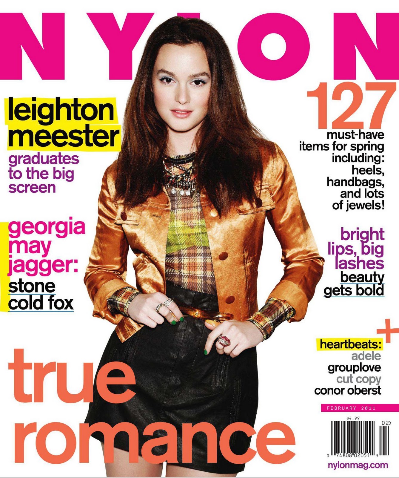 Aaaooga: Leighton Meester Graces the Cover of Nylon Magazine