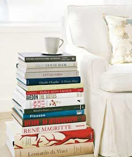 Classically Eclectic: Books As Side Tables