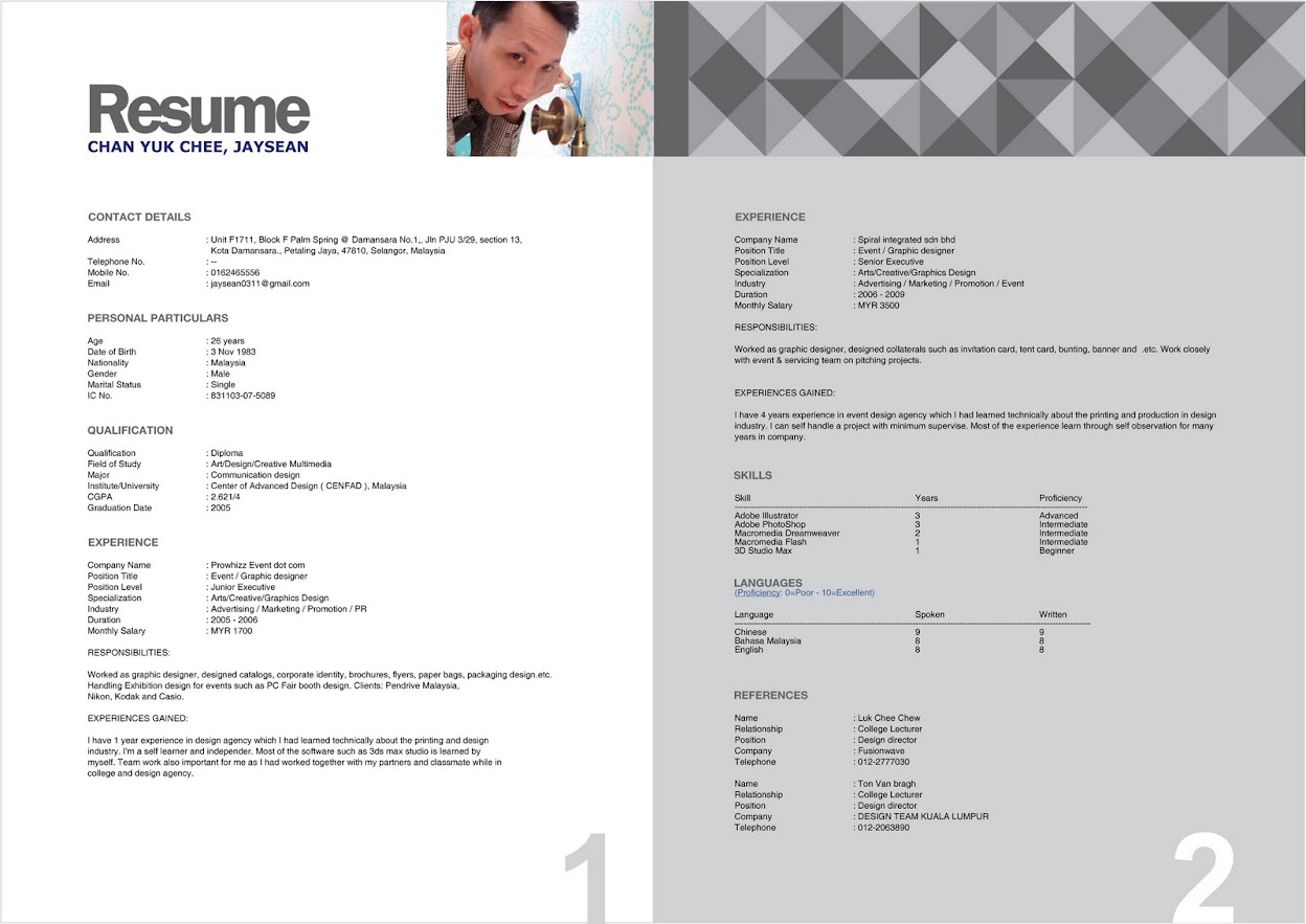 Sample resume malaysia 2013