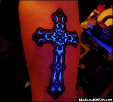 Dark Tattoos on Valerie  Glow In The Dark Tattoos