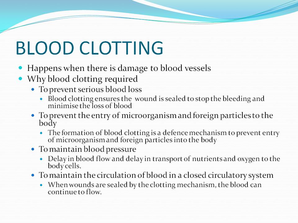 Biology Blood Clotting