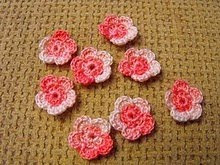 New handmade crochet flowers for sale