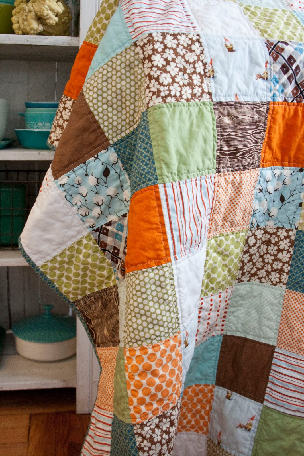 craftyblossom custom patchwork quilt.