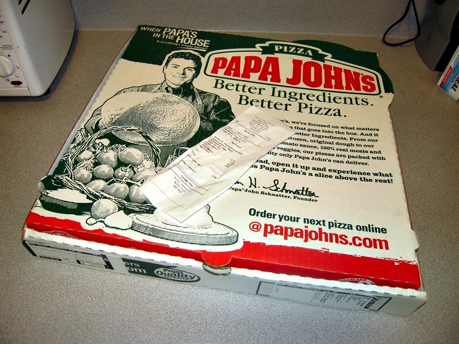 The Podanys to our world Any Large Papa Johns Pizza for 10!!