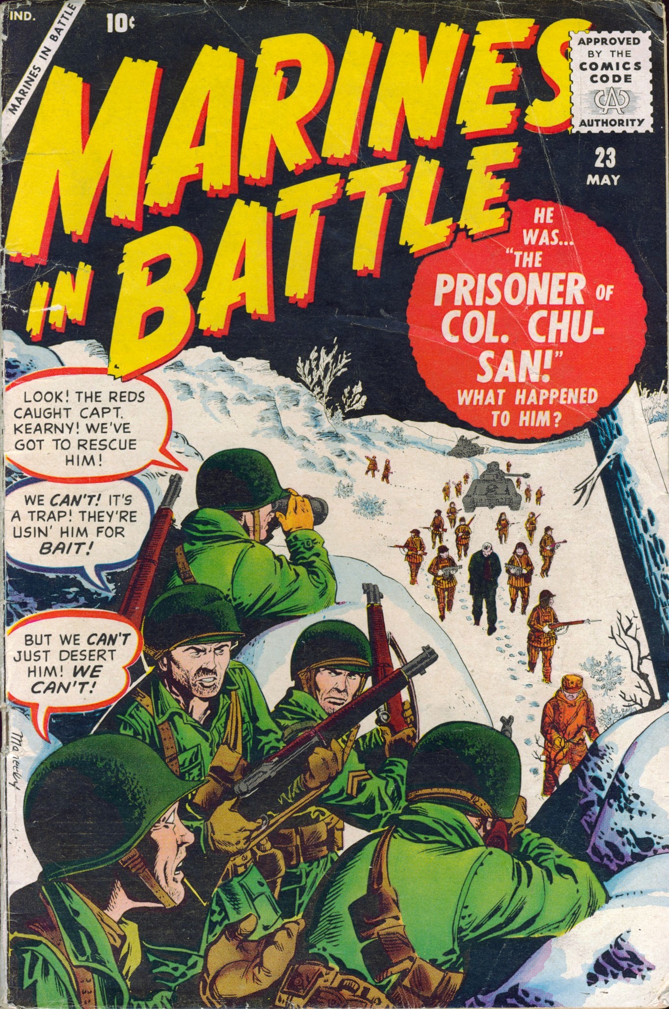 Read online Marines in Battle comic -  Issue #23 - 1