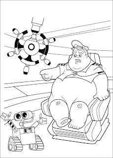 Wall-E coloring sheets from Disney