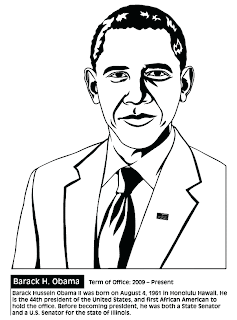 Barak Obama Coloring Page to print