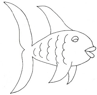 black and white fish clip art colorable picture
