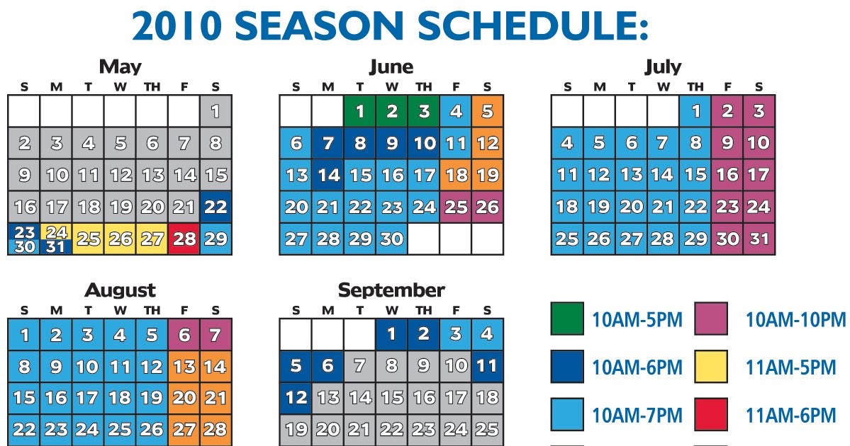 The Big Monkey: 2010 Ocean Breeze Waterpark Schedule!