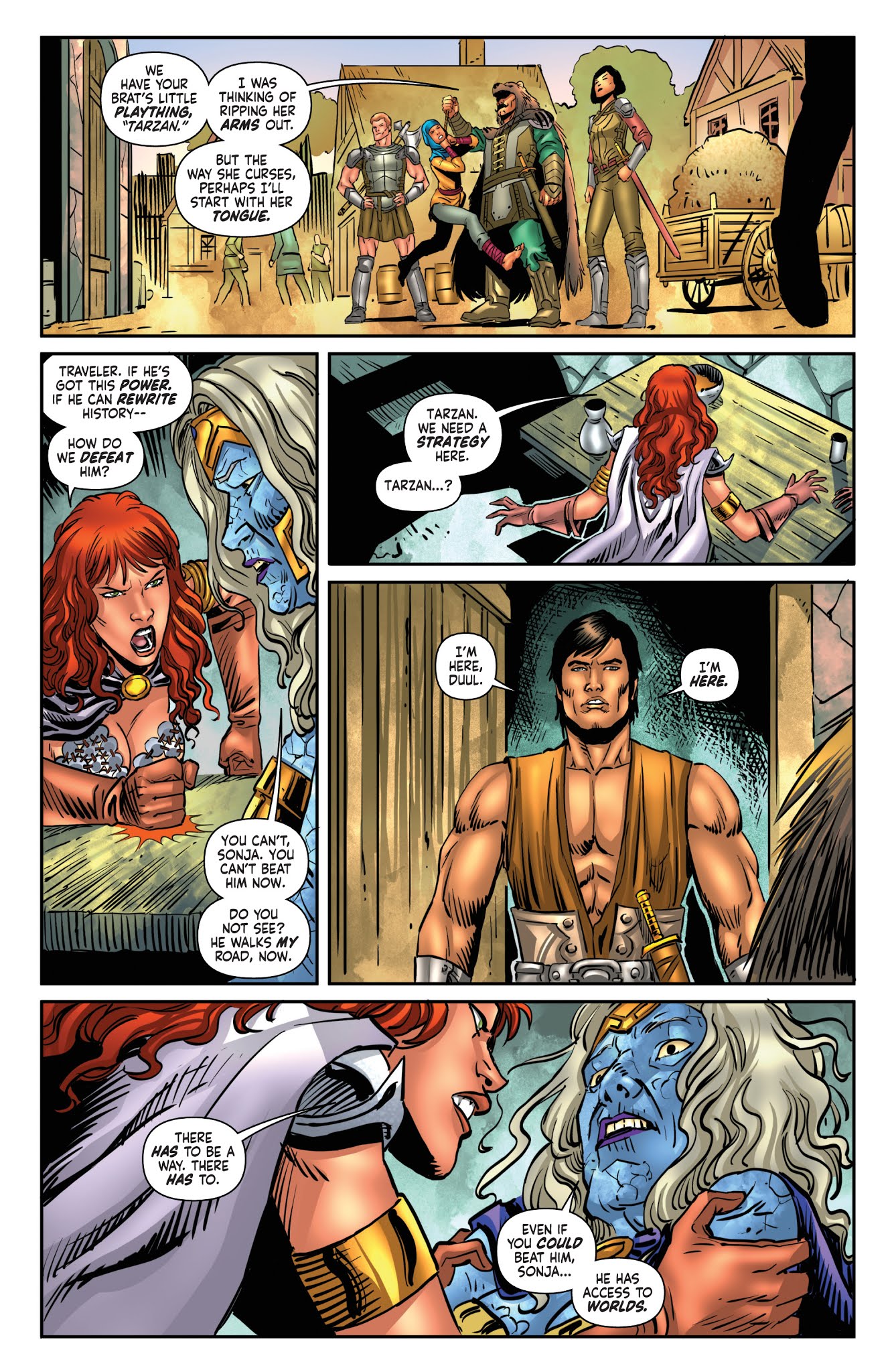 Read online Red Sonja/Tarzan comic -  Issue #4 - 20