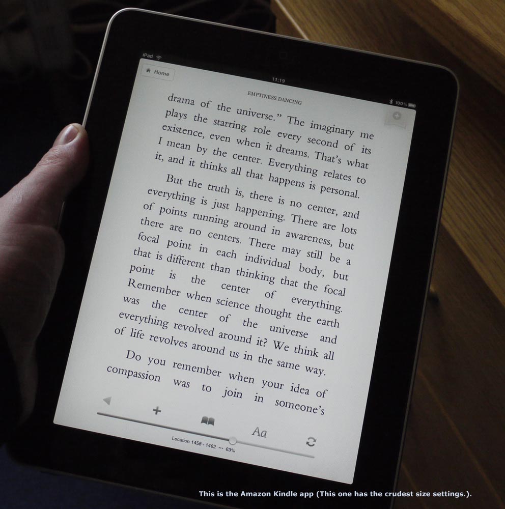 Eolake Stobblehouse thoughts Ipad for impaired vision (updated twice)