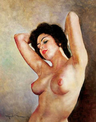 Exotic Painting Stunning Nude