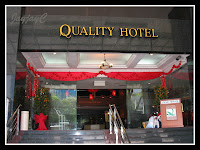 Main entrance to Quality Hotel