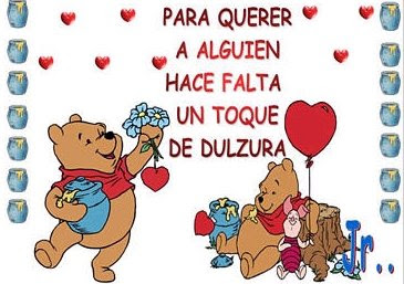 winnie pooh con frases de amor